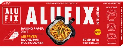 Zdjęcie produktu dla Papier Do Pieczenia W Air Fryerze Kółko Ø36 Cm 30 Szt Alufix