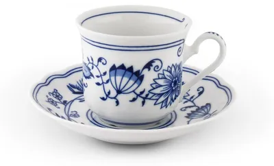 Produktbild von Tasse und Untertasse, Karlsbader Porzellan, 200 ml, Leander, Zwiebel