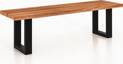 Productafbeelding van Bank van massief hout, kernbeuk, naturel geolied