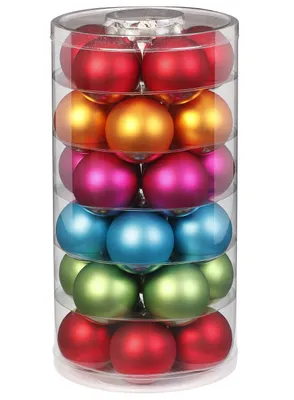 Produktbild von Weihnachtskugeln 30 Stk 6cm Mille Fiori