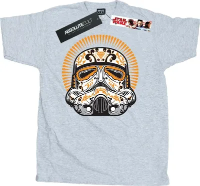 Produktbild von Star Wars - "Dia De Los Muertos" T-Shirt für Herren BI51986 (M) (Grau)