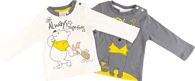 Produktbild von Disney Baby Langarm Shirt - 2er Pack - mit verschiedenen Motiven (Winnie the Pooh, Bambi, Dumbo) - , Größe:62-68, Farbe-Motiv:Winnie the Pooh