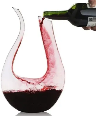 Produktbild von Wein Karaffe Design 1,5 Liter Wein Dekanter Modernes Design Glas