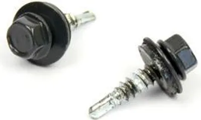 Produktbild von Dachschraube + EPDM 4,8 x 55 RAL 7016 - grau - Packung mit 100 Stück