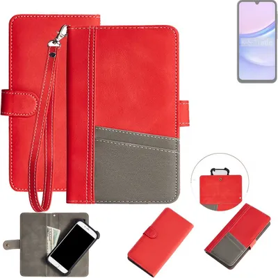 Produktbild von K-S-Trade Handy Schutzhülle für Samsung Galaxy A15 LTE Hülle Portemonnee Brieftasche Klapphülle Kartenfächer Flip Wallet Case Etui