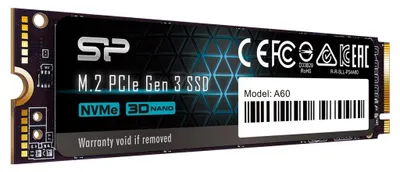 Produktbild von SSD Silicon Power A60 128GB M.2 PCIe NVMe Gen3x4