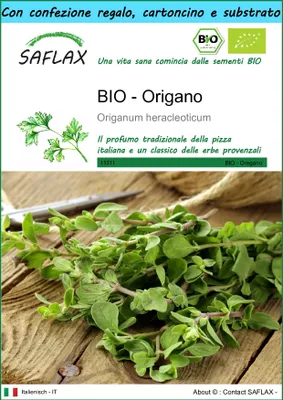 Immagine prodotto di SAFLAX Set regalo -- Origano - 1500 semi - Origanum