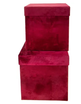 Immagine prodotto di Set 2 Scatole Quadrate in Velluto H 265 cm