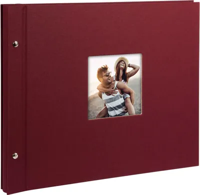 Produktbild von Goldbuch Bella Vista, Bordeaux, 40 Blätter, Hardcover-Bindung, Polyurethan, Papier, Schwarz, 390 mm