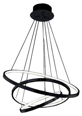 Produktbild von AZzardo LED-Pendelleuchte Rad, 3-stufig dimmbar, schwarz, AZ2920, 80 W, 4800 lm, 3000 K, IP20, 75 cm, schwarz
