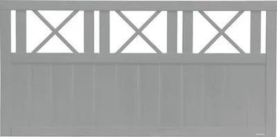 Produktbild von Vorgartenzaun Konsta Provence 180 x 90 cm hellgrau