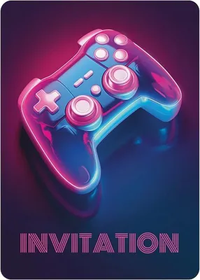 Productafbeelding van Famanu Gaming-uitnodigingskaarten voor jongens - 12 stuks