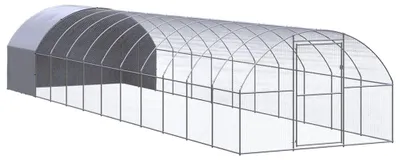 Obrázok produktu pre Kippenhok vonkajší – 3 x 12 x 2 metre – pozinkovaná oceľ – vodoodolná strecha