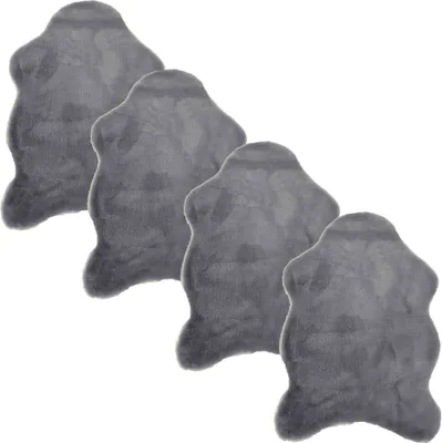 Produktbild von Astra Dekofell ELDA Grau 55 x 80 cm