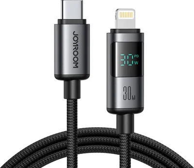 Immagine prodotto di Joyroom S-A16 Pro Prism Series 30W Usb-C - Cavo Lightning con display 1,2M - Nero