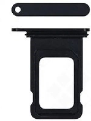Produktbild von Ersatz SIM Tray Simkartenhalter für Apple iPhone 12 (A2403) schwarz