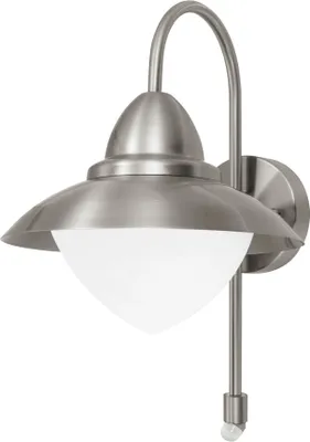 Produktbild von SIDNEY Wand-/Deckenleuchte Lampe Beleuchtung - H37,5 x Ø27 x AL32,5cm - edelstahl - 1X60W exkl. - IP44
