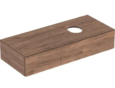 Produktbild von Unterschrank VariForm 1350x235x510mm Nussbaum hickory