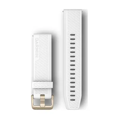 Produktbild von Garmin - 010-12927-00 - Ersatz-/Wechselarmband - 20 mm - Silikon - Weiß