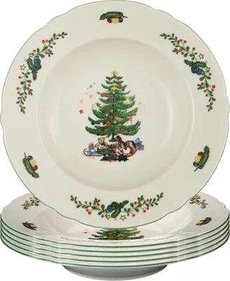 Produktbild von Seltmann Weiden Marieluise Weihnachten Suppenteller ø 23,2 cm 6er Set