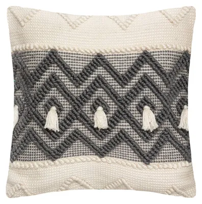 Produktbild von Kissen "r.o.w." elfenbeinweiß 45x45cm  - Atmosphera créateur d'intérieur