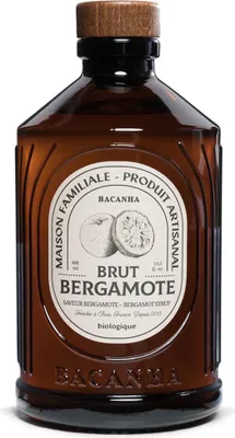 Produktbild von Bacanha Sirop Brut de Bergamote 400ml – -Bergamotte-Sirup mit -Rohrzucker