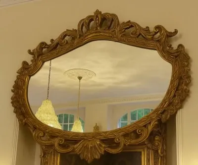Produktbild von Pompöös by Casa Padrino Barock Spiegel Antik Gold 123 cm - Harald Glööckler Barock Interior