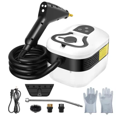 Produktbild von 2500W Handdampfreiniger, 15-20s 105℃/4.5BAR, 6-Gang Touchscreen+Tasten, 1200ml Säurebeständig Tank für Küche/Auto/Sofa