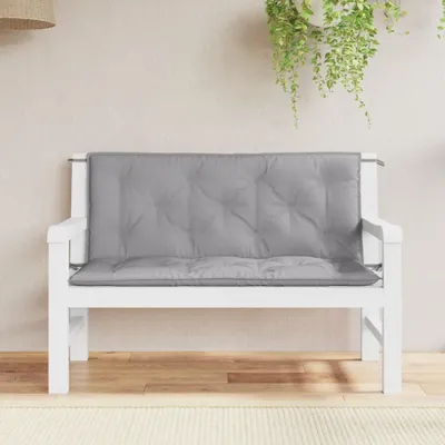 Obrázek produktu pro 2025 Moderní polštáře na zahradní lavice 2 ks. Šedá tkanina Oxford 120x50x7 cm - Polštáře na zahradní nábytek,Design 6417721 1bal