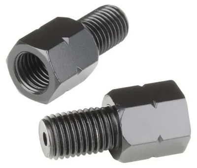 Immagine prodotto di Adattatore per specchi Citomerx nero con filettatura M10 a sinistra e a destra