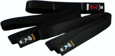 Produktbild von KAITEN Karategürtel Schwarz extra dick - 4,5 cm Breit - Schwarzgurt Baumwolle - Länge 320 cm