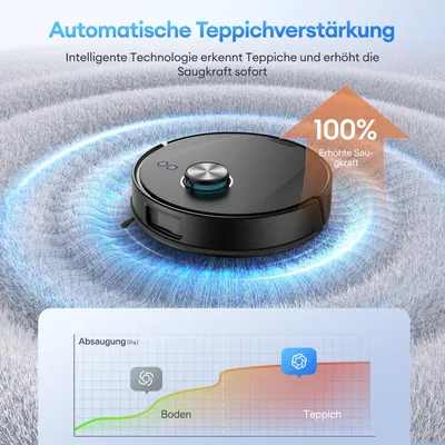 Produktbild von Ultenic Saugroboter mit Wischfunktion 10000Pa 200min Absaugstation 3,5L LiDAR App