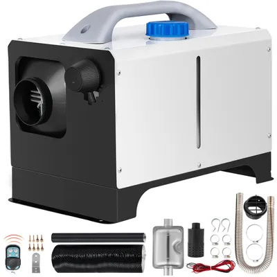 Immagine prodotto di VEVOR 12V parcheggio riscaldatore diesel auto carburante, 8 KW diesel parcheggio riscaldatore aria riscaldatore aria diesel, aria riscaldatore diesel per auto RV camion camper bus con telecomando bianco mini accessori completo