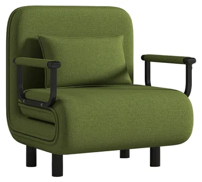 Productafbeelding van Slaapbank - Bedbank - Sofa - Logeerbed - Zetelbed - 5-in-1 Opvouwbaar - Ruimtebesparend - Zacht Polyester