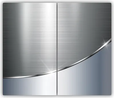 Produktbild von Tulup Glas-Herdabdeckplatte - 2x30x52cm - Glaskeramikkochfeld-Abdeckung Spritzschutz Zweiteilig Metallcurve