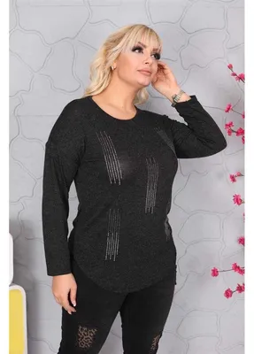 Produktbild von Damen Longshirt Langarm mit Muster Nieten; Muster4/S/M