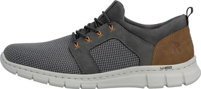 Produktbild von Rieker Herren Sneaker Stoff Slipper Schlupfschuh Gummizug B7796, Größe:44 EU, Farbe:Grau