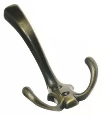 Produktbild von GAMET WP59-GAB Doppel-Haken Möbelhaken, lang, schlicht, Patina