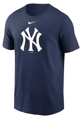 Immagine prodotto di Maglietta da uomo Nike, modello MLB SS Club Crew Tee, squadra New York Yankees, colore blu scuro, taglia XL