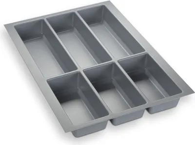 Produktbild von ORGA-BOX IV Universal Besteckeinsatz 473,5 x 326 mm grau für 40 cm Schublade
