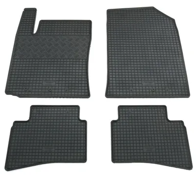 Gummifußmatten Set 4-teilig für Kia Rio IV + Kia Stonic (2017-), schwarz