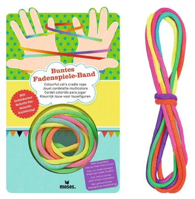 Produktbild von MOSES Buntes Fadenspiele Band Regenbogen oder Pastell