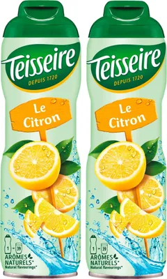 Produktbild von Teisseire Getränke-Sirup Lemon/Zitrone 600ml - Intensiv im Geschmack (2er Pack)