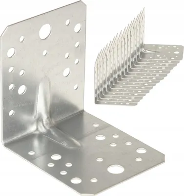 Produktbild von Winkelverbinder FEINZ 105x105x90x1,5 - 25 Stück - verzinkt - robust und langlebig - ideal für Holzbau