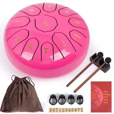 Produktbild von 11-Tonige Stahltongdrum für Yoga und Meditation, Rosa