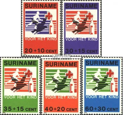 Produktbild von Briefmarken Suriname 1979 Mi 883-887 (kompl.Ausg.) postfrisch Jugend