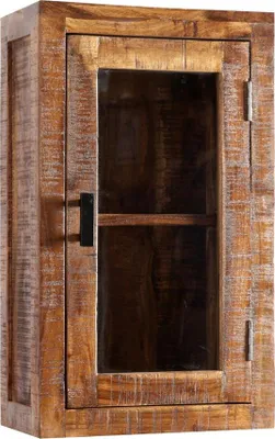 Produktbild von Badoberschrank 42x70cm 'Austin' Akazie massiv lackiert