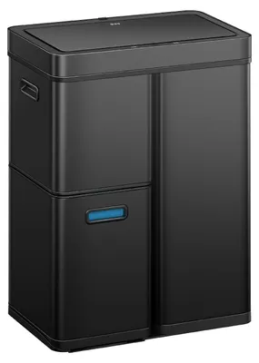 Produktbild von Sensorabfall - Abfalltrennungssystem - Hygiene Abfallwirtschaft - Automatisches Öffnen - 60 Liter - Matt Black