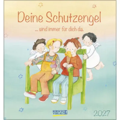 Immagine prodotto di Korsch Postkartenkalender Deine Schutzengel 2027, 17 x 16 cm, mit abtrennbaren Postkarten