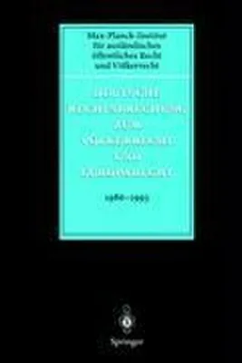Obrázek produktu pro Deutsche Rechtsprechung zum Völkerrecht und Europarecht 1986 - 1993